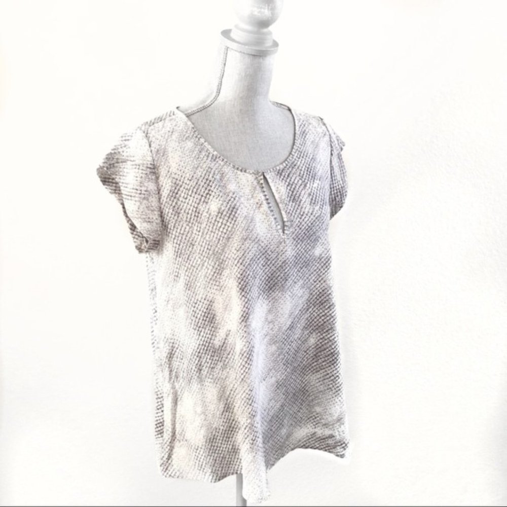 Joie Python Print Silk Blouse Size Small - image 3